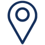 Location pin icon marking a place on a map